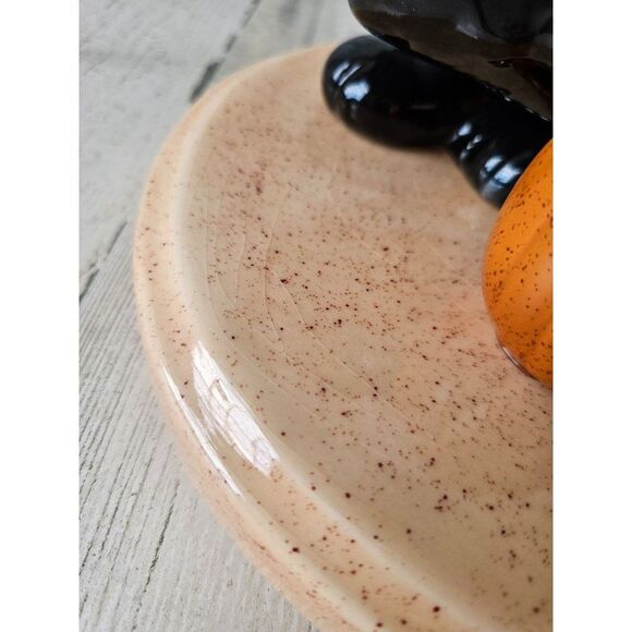 Vintage ceramic cat Halloween home decor pumpkin - Picture 9 of 9